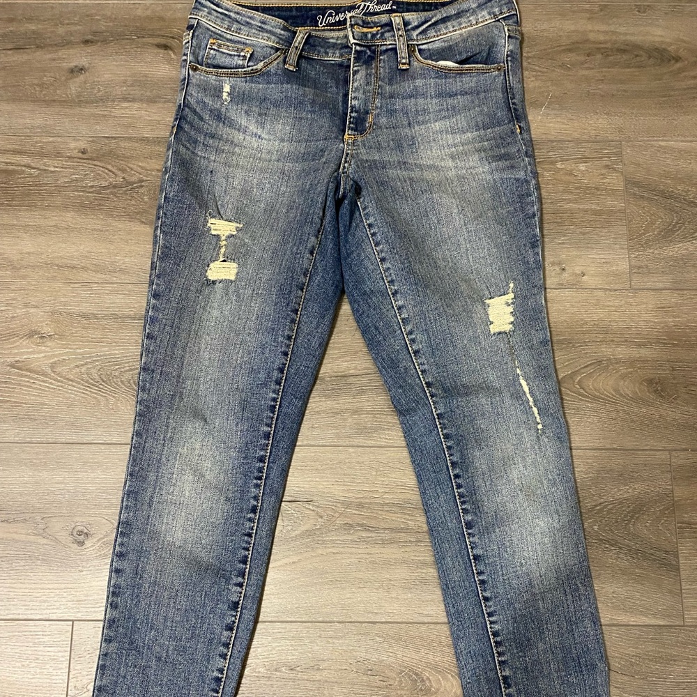 SIZE 4 SKINNY JEANS DARK WASH